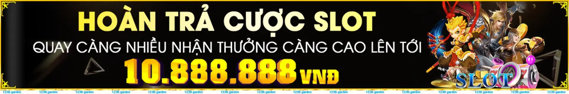 123B trò chơi hoàn trả cược slot