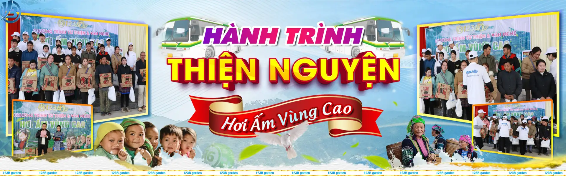 Banner hành trình thiện nguyện