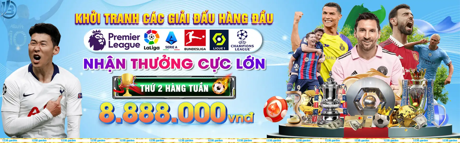 Banner khởi tranh các giải đấu