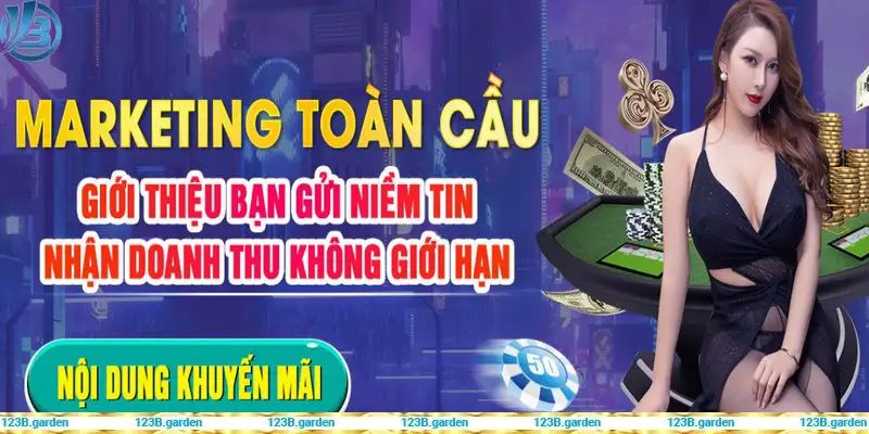 Marketing toàn cầu tại trang 123B khuyến mãi đem lại rất nhiều ưu đãi cho mọi người chơi