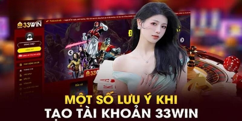 Lưu ý không nên bỏ qua khi đăng ký 33win