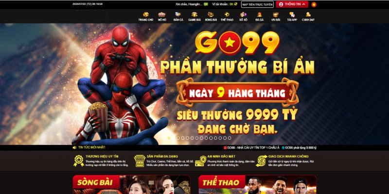 Game Go99 là sân chơi giải trí uy tín