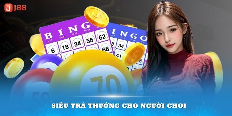 Siêu trả thưởng cho người chơi xổ số J88